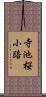 寺池桜小路 Scroll