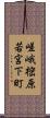 嵯峨樒原若宮下町 Scroll