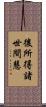 後所得諸世間慧 Scroll