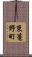 東篭野町 Scroll