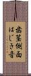 歯茎側面はじき音 Scroll