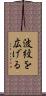 波紋を広げる Scroll