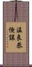 温良恭倹譲 Scroll