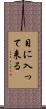 目に入って来る Scroll