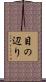 目の辺り Scroll