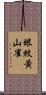 眼紋黃山雀 Scroll