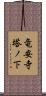 竜安寺塔ノ下 Scroll