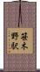笹木野駅 Scroll