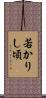 若かりし頃 Scroll
