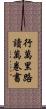 行萬里路，讀萬卷書 Scroll
