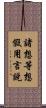 諸想等想假用言說 Scroll