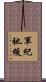 軍紀弛緩 Scroll
