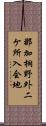 那加桐野外二ケ所入会地 Scroll