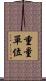 重量單位 Scroll