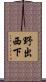野出西下 Scroll