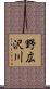 野広沢川 Scroll