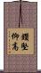 鑽堅仰高 Scroll