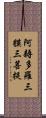 阿耨多羅三貘三菩提 Scroll