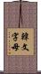 韓文字母 Scroll