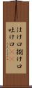 はけ口 Scroll