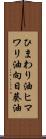 ひまわり油 Scroll