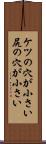 ケツの穴が小さい Scroll
