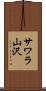 サワラ山沢 Scroll