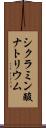 シクラミン酸ナトリウム Scroll