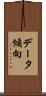 データ傾向 Scroll