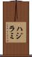 ハジラミ Scroll