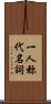 一人称代名詞 Scroll