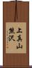 上真山熊沢 Scroll