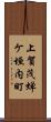 上賀茂蝉ケ垣内町 Scroll