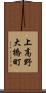 上高野大橋町 Scroll