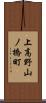 上高野山ノ橋町 Scroll