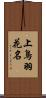 上鳥羽花名 Scroll