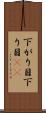 下がり目 Scroll
