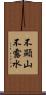 不顯山不露水 Scroll