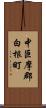 中巨摩郡白根町 Scroll