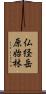 仏経岳原始林 Scroll