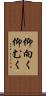 仰向く Scroll