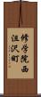 修学院西沮沢町 Scroll