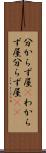 分からず屋(P) Scroll