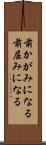 前かがみになる Scroll