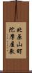 北原山町陀摩屋敷 Scroll