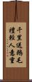 千里送鵝毛，禮輕人意重 Scroll