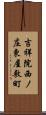 吉祥院西ノ庄東屋敷町 Scroll