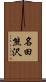 名田熊沢 Scroll