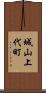 城山上代町 Scroll