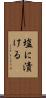 塩に漬ける Scroll
